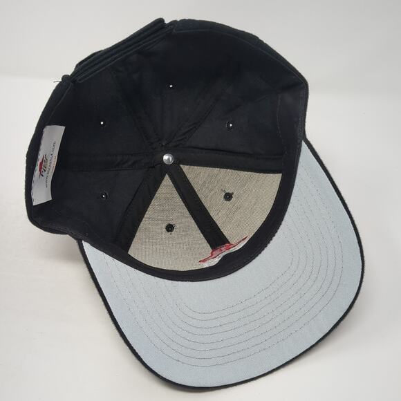 Pizza Hut Strapback Baseball Cap Black One Size Adjustable Embroidered 6 Panel - Picture 7 of 9